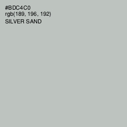 #BDC4C0 - Silver Sand Color Image